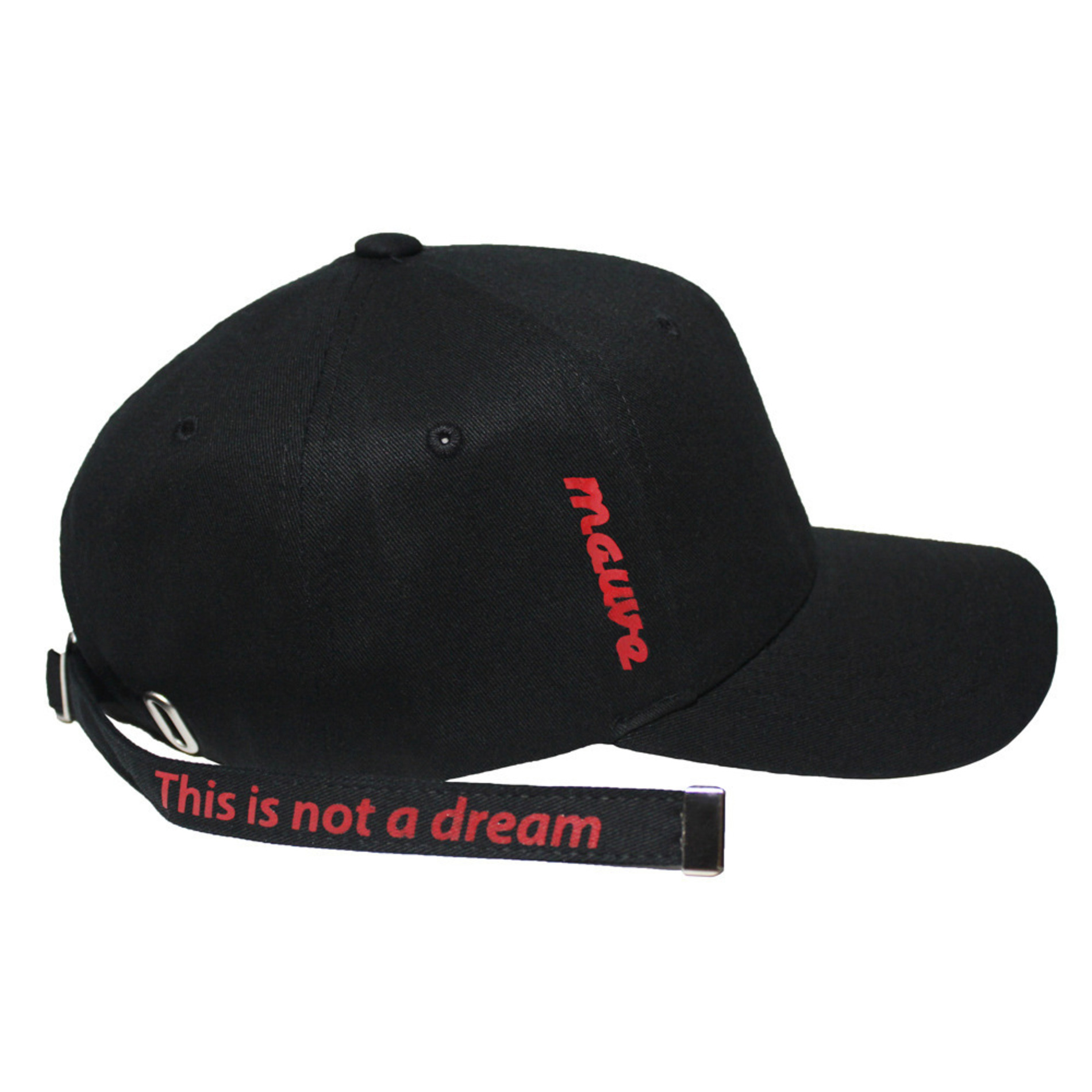 Lettering strap cap (black)